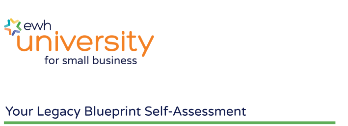 EWH University logo - self assessment